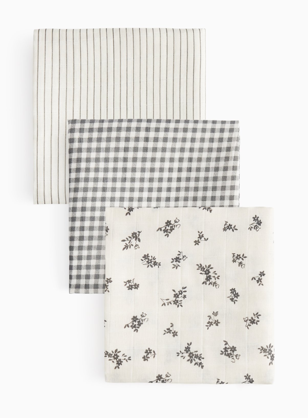 Mono Muslin Cloths 3 Pack One Size - Image 1 thumbnail